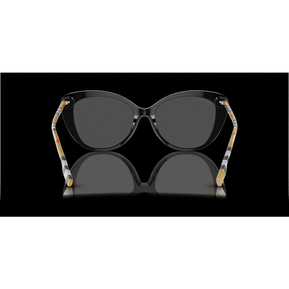 Burberry BE4407 3853/87 Black Check Plaid/Dark Grey Gradient 54mm Sunglasses - Picture 4 of 5